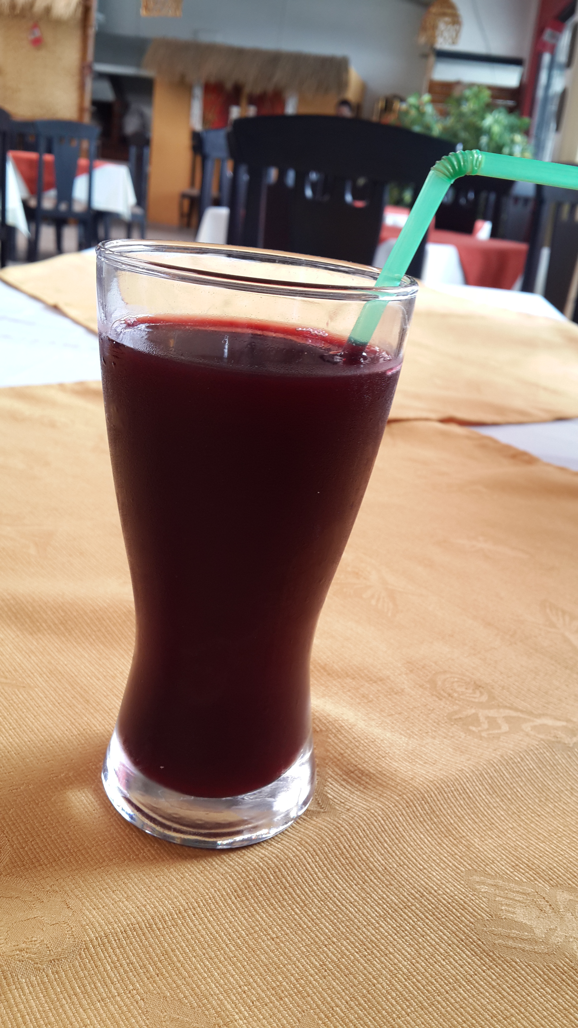 Chicha Morada, a beverage made of ears of purple maize.