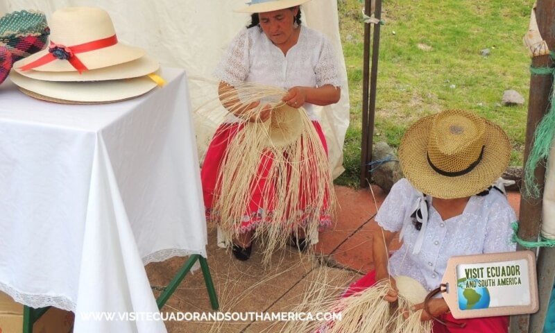 Sombrero De Panamá Del Ecuadorian De La Mujer O Straw Hats Que