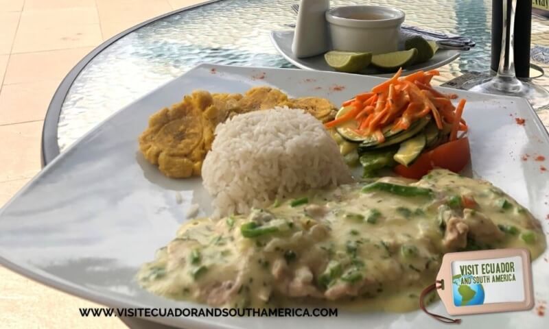 Ecuadorian food Pescado al Ajillo or Fish in Garlic Sauce (2)
