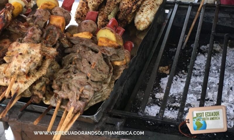 Ecuadorian Street Food Carne en palito, chuzos or pinchos (4)