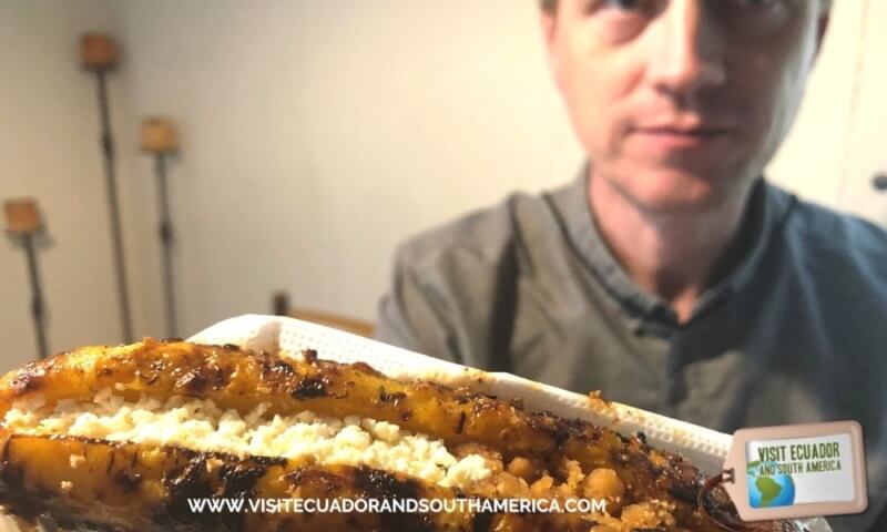 Ecuadorian Street Food maduros con queso