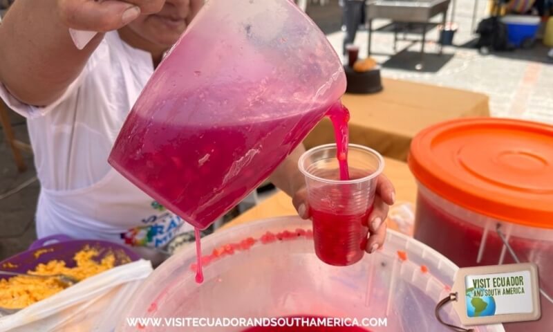 traditional yaguana beverage in Cuenca Ecuador