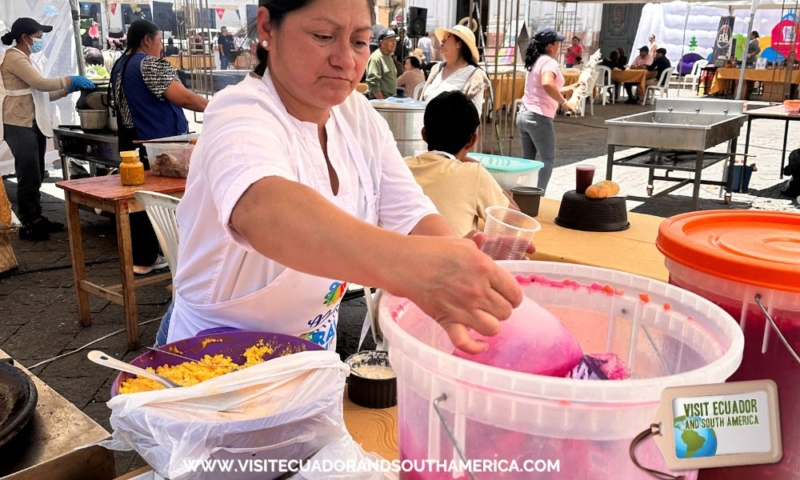 traditional yaguana beverage in Cuenca Ecuador