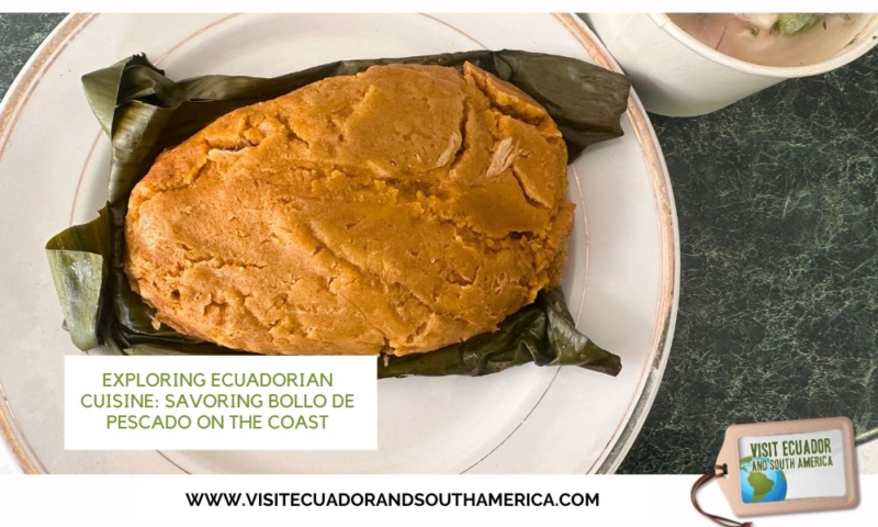 Traditional Ecuadorian bollo de pescado