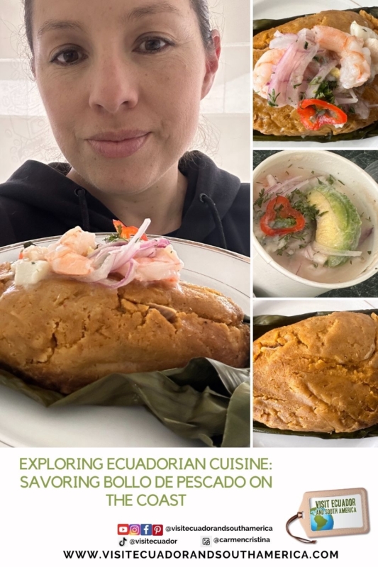 Traditional Ecuadorian bollo de pescado 