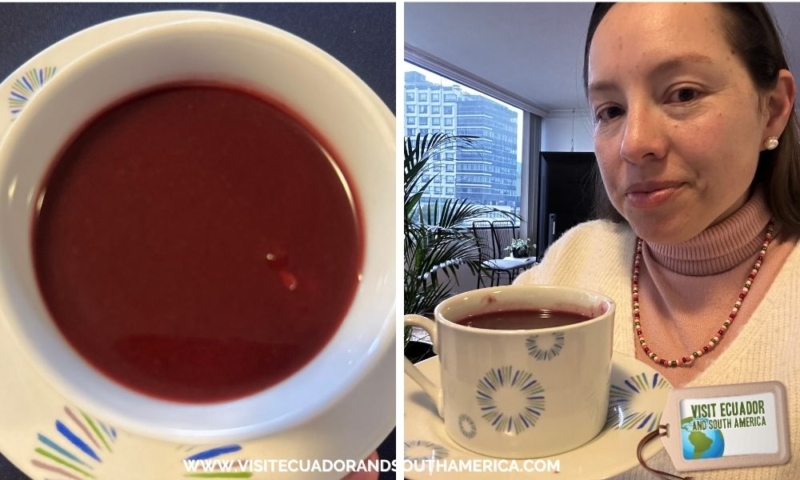 colada morada Ecuador traditional drink